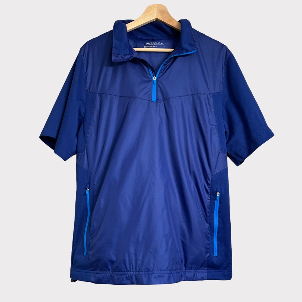 Nike Golf Quarter Zip Short Sleeve Windbreaker Jacket Shirt